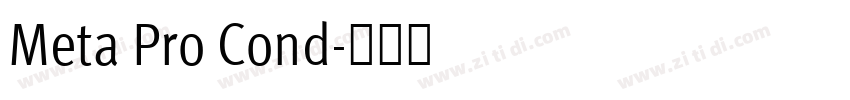 Meta Pro Cond字体转换 Meta Pro Cond字体转换